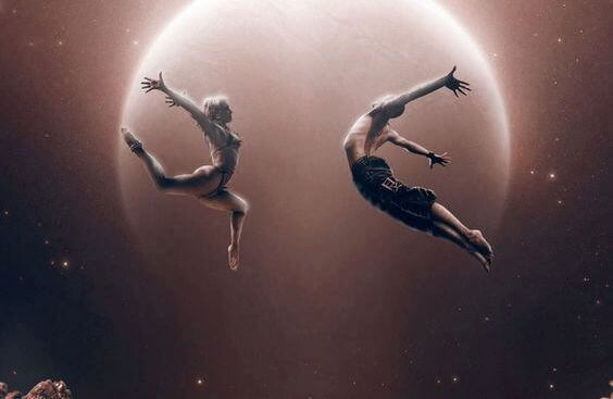 par danser ballett foran manen