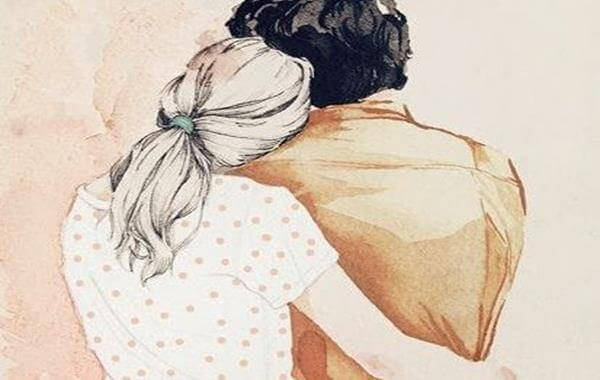 mann og kvinne side ved side