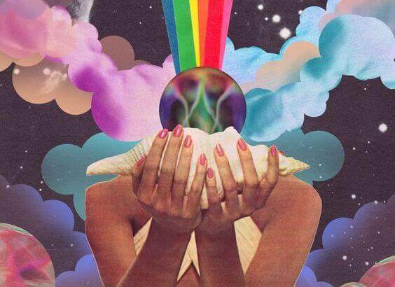 sinn krystallkule regnbue