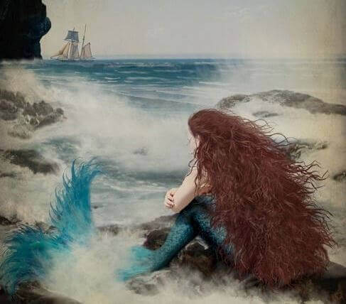 Havfrue ved havet