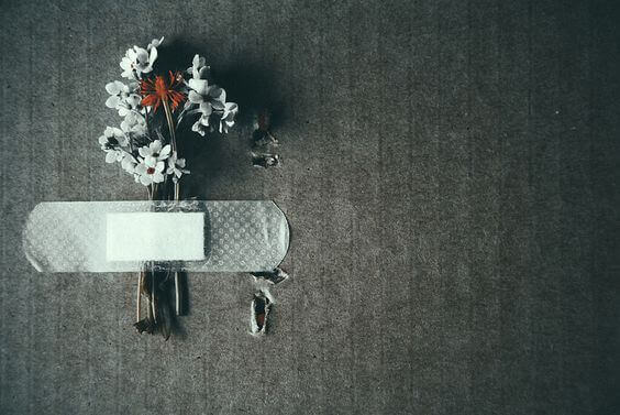 Plaster holder blomster