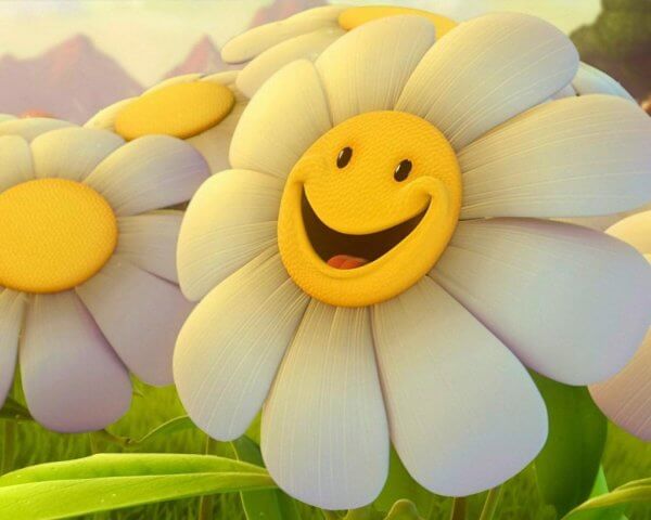 Glad blomst
