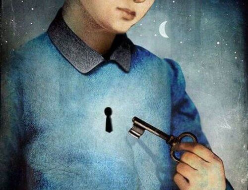 Mann med nøkkel til hjertet