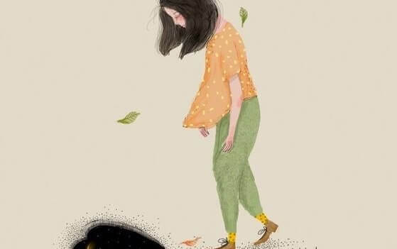 Holdningen din er viktig, trist kvinne