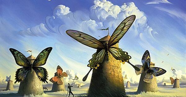 Sommerfugler på vindmøller