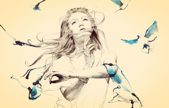 Kvinne med fugler er hovedpersonen i sin historie