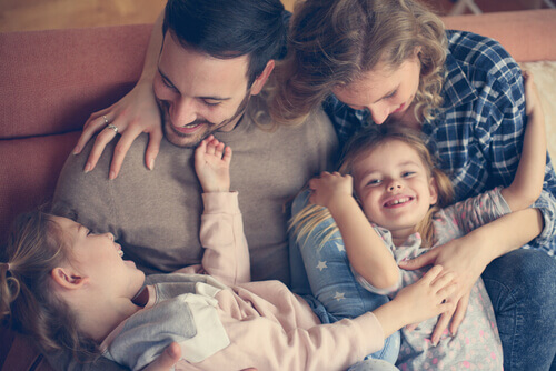 en lykkelig familie