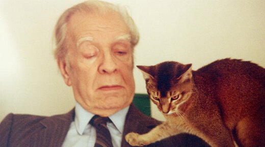 Jorge Luis Borges og katt