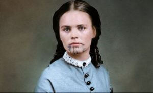 Olive Oatman, kvinnen med den blå tatoveringen som ble tatt til fange to ganger