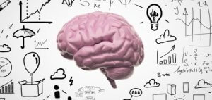 En illustrasjon av en hjerne