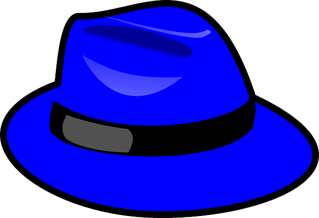 blå hatt som representerer teknikken til seks tankegenser