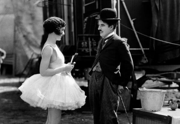 Charlie Chaplin på settet