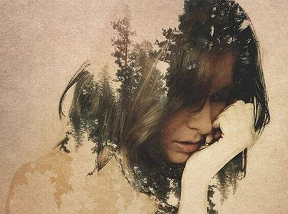 Kvinne som er usikker