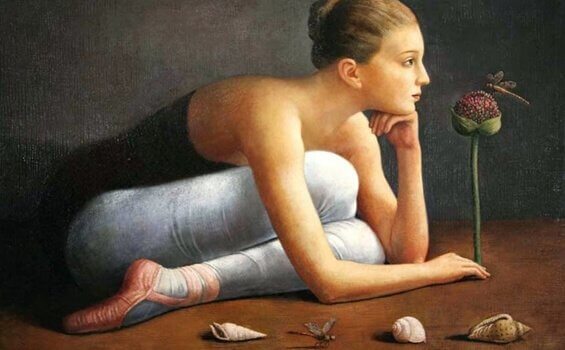 Ballerina på gulvet