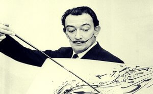 Et bilde av Dali når han maler