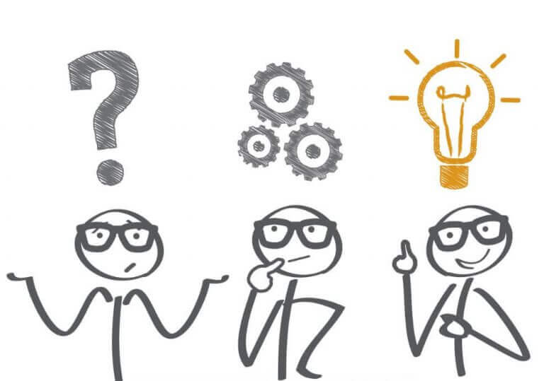 person tenker på løsning