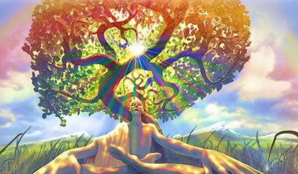 bevisst under et tre