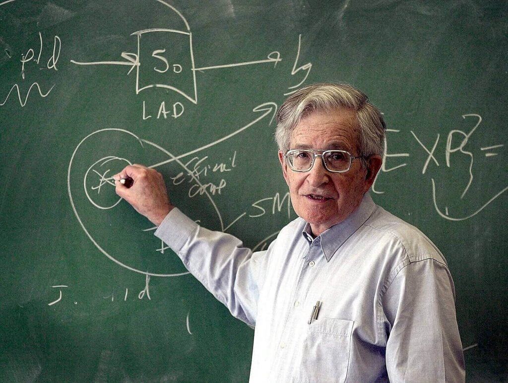 Noam Chomsky lærer mennesker masse