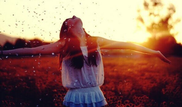 En kvinne som har blitt kvitt all fortvilelse