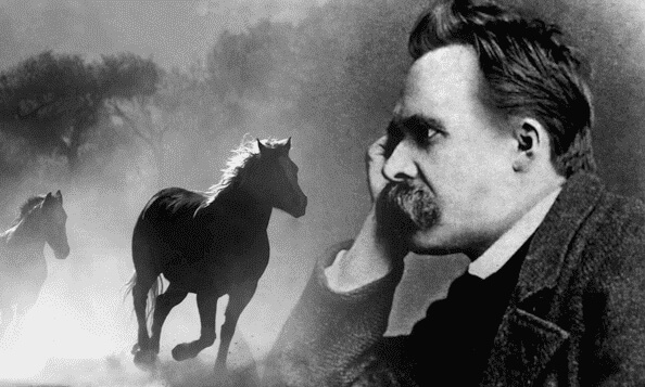 Nietzsche ser drømmende på hester