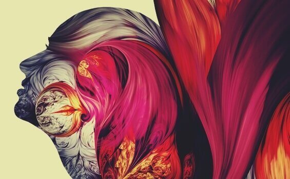 Energi gitt fra relasjoner representert av omriss av person fylt med farger