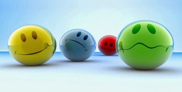 Emojis representerer forskjellige følelser