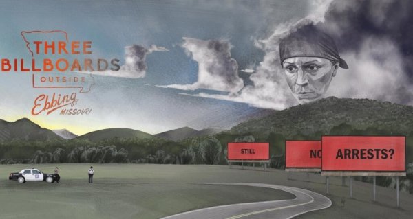 Plakat for Three Billboards Outside Ebbing, Missouri
