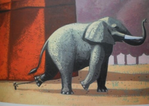 Den vakre historien om den lenkede elefanten