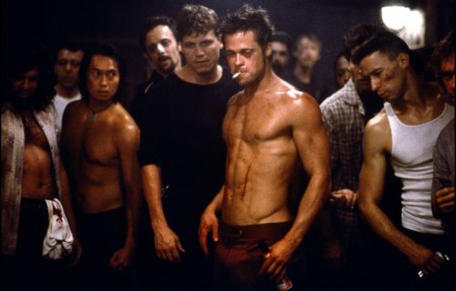 Brad Pitt i Fight Club.