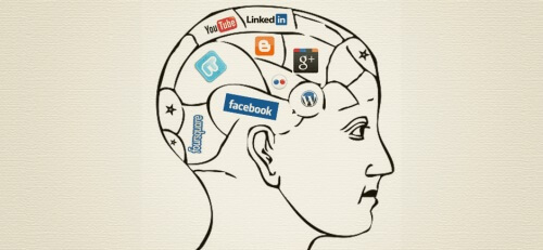 En hjerne med sosiale nettverk