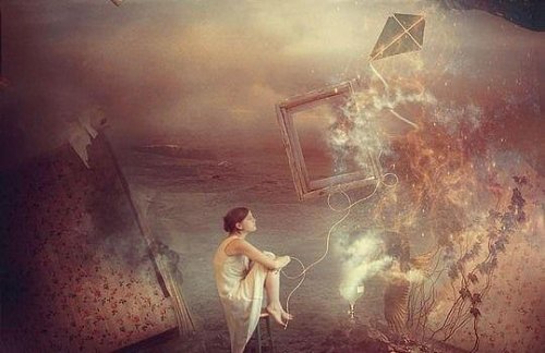 Jente tenker på de mange metaforiske fyrtårnene i hennes liv.