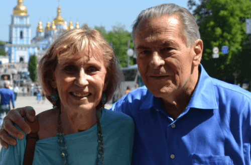 Christina Grof og ektemann.