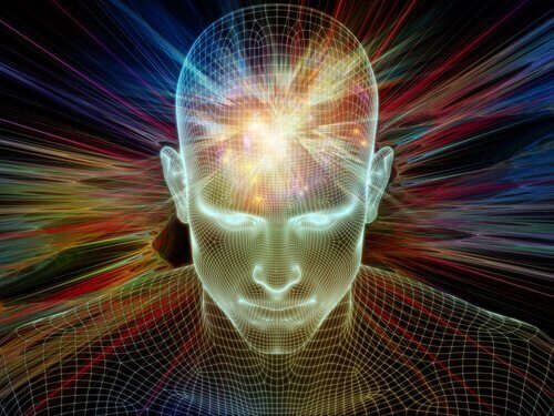 Mann med opplyst sinn.