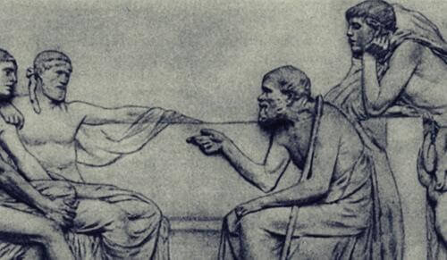 Sokrates og hans disipler - trippelfiltertest