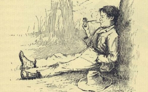 Illustrasjon av Huckleberry Finn-syndrom