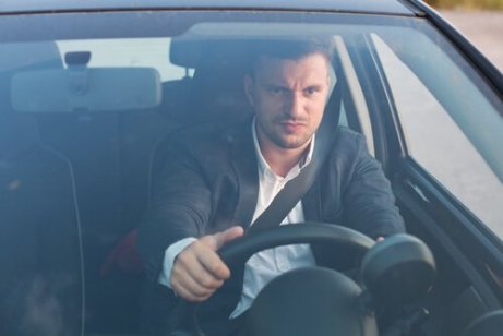 Sint sjåfør bak rattet er hissig i trafikken