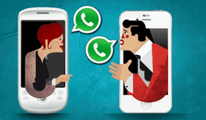 WhatsApp-paret: Å sende meldinger i forhold