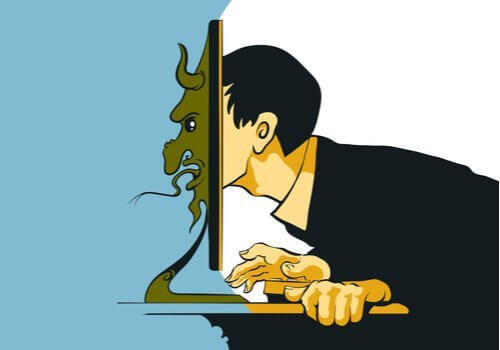 En vanlig fyr med trollens ansikt.