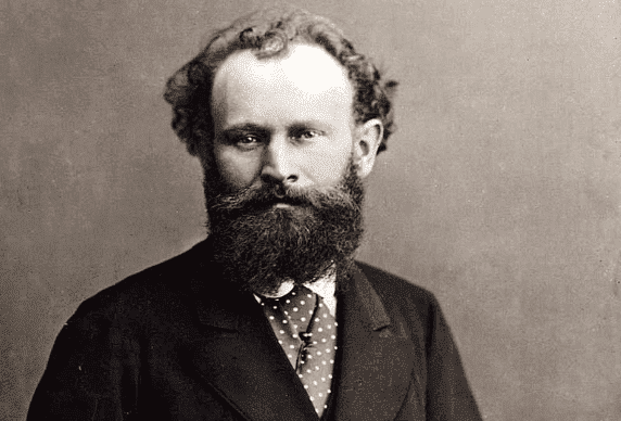 Et portrett av Édouard Manet som ser på kameraet.
