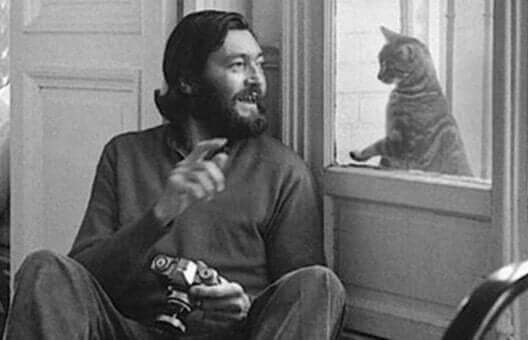 Julio Cortázar og en katt