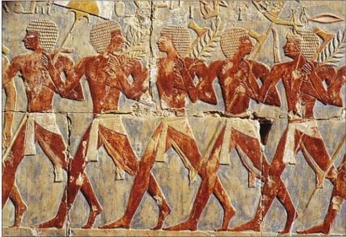 En representasjon av egyptisk infanteri.