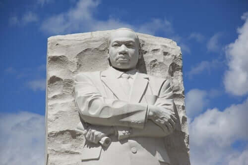En byste av Martin Luther King Jr.