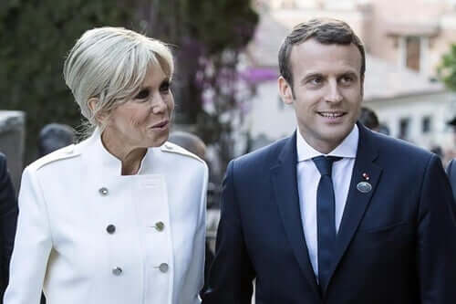 Macron og kona