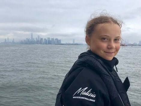 Greta Thunberg valgt å seile til klimakonferansen i New York i 2019.