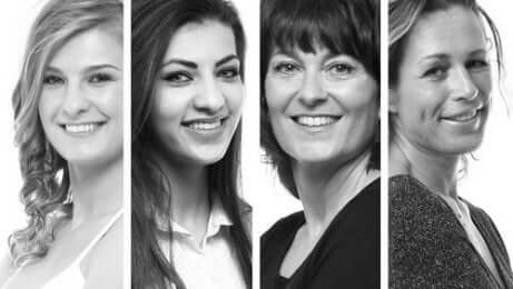 fire bilder av kvinner