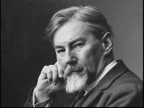 Édouard Claparède poserer for et portrett.