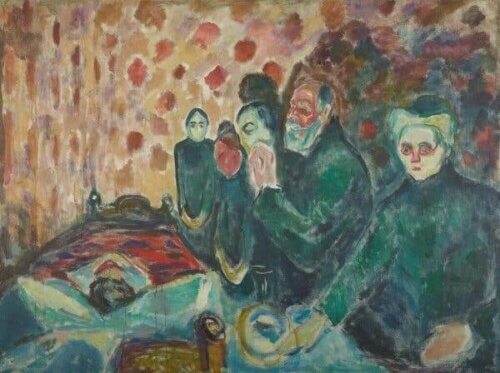 Munchs Dødskamp-maleri.