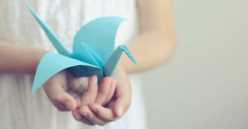 En origamifugl