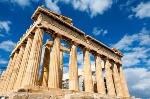 Parthenon i Hellas.