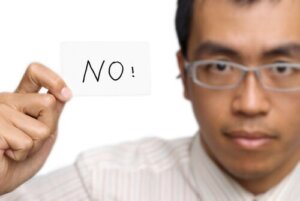 Verdien av å si nei (selvhevdende)